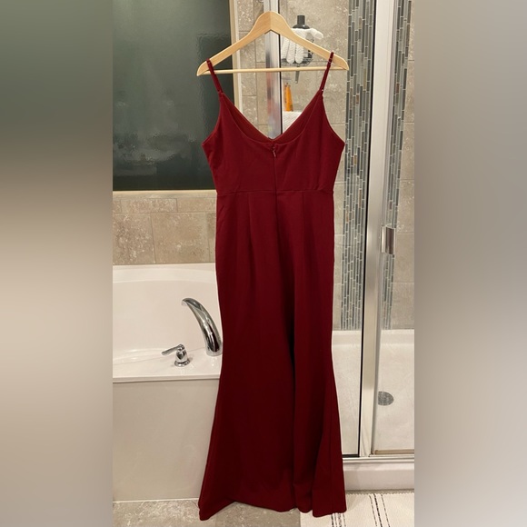 Lulus Infinite Glory Wine Red Maxi Dress - L - Picture 3 of 3